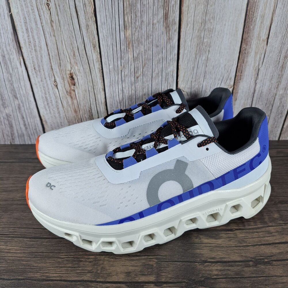 On Cloud CloudMonster Max Cushion Running Shoes Women's Sz 10.5 Frost Cobalt